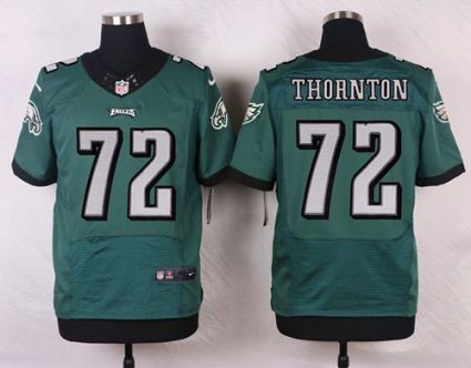 Nike Eagles #72 Cedric Thornton Midnight Green Team Color Men's Stitched NFL New Elite Jersey