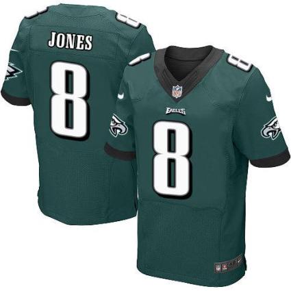 Nike Eagles #8 Donnie Jones Midnight Green Team Color Men's Stitched NFL New Elite Jersey
