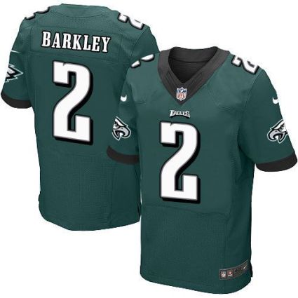 Nike Eagles #2 Matt Barkley Midnight Green Team Color Men's Stitched NFL Elite Jersey
