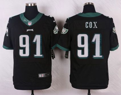 Nike Eagles #91 Fletcher Cox Black Alternate Men's Stitched NFL Elite Jersey