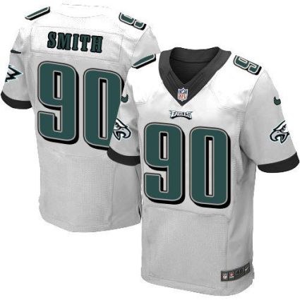 Nike Eagles #90 Marcus Smith White Men's Stitched NFL Elite Jersey