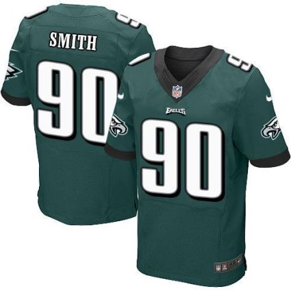 Nike Eagles #90 Marcus Smith Midnight Green Team Color Men's Stitched NFL Elite Jersey