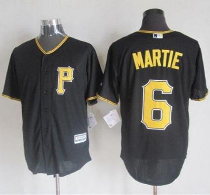 Pirates #6 Starling Marte Black New Cool Base Stitched Baseball Jersey