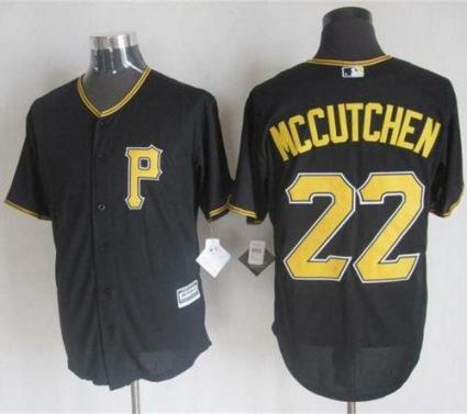 Pirates #22 Andrew McCutchen Black New Cool Base Stitched Baseball Jersey