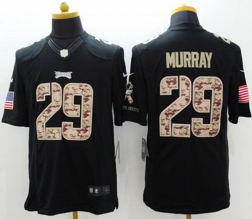 Nike Eagles #29 DeMarco Murray Black Men's Stitched NFL Limited Salute to Service Jersey