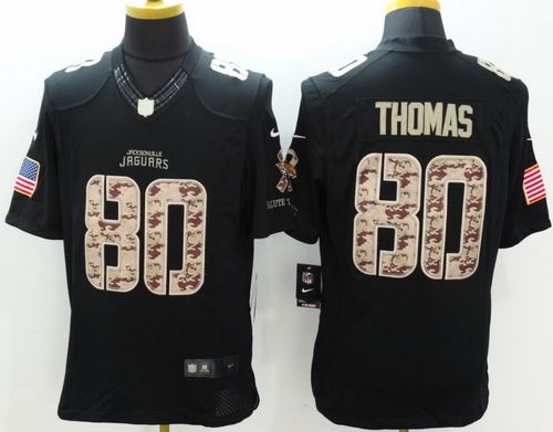 Nike Jaguars #80 Julius Thomas Black Men's Stitched NFL Limited Salute to Service Jersey