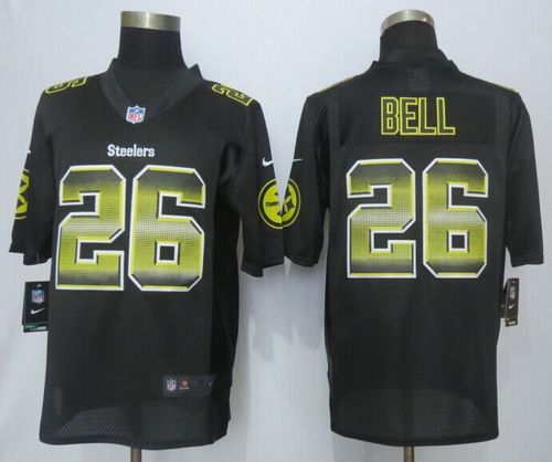 Nike Steelers #26 Le'Veon Bell Black Team Color Men's Stitched NFL Limited Strobe Jersey