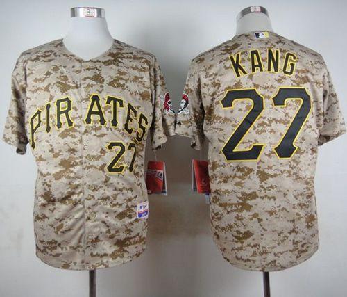 Pirates #27 Jung-ho Kang Camo Alternate Cool Base Stitched Baseball Jersey