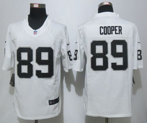 Nike Raiders #89 Amari Cooper White Men's Stitched NFL Game Jersey