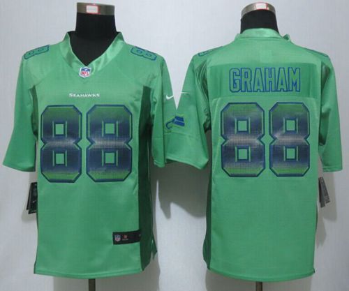 Nike Seahawks #88 Jimmy Graham Green Alternate Men's Stitched NFL Limited Strobe Jersey