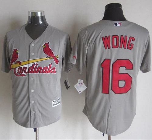 Cardinals #16 Kolten Wong Grey New Cool Base Stitched Baseball Jersey Cardinals #16 Kolten Wong Grey New Cool Base Stitched Baseball Jersey
