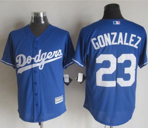 Dodgers #23 Adrian Gonzalez Blue New Cool Base Stitched Baseball Jersey