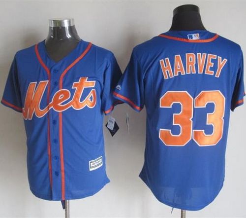 Mets #33 Matt Harvey Blue Alternate Home New Cool Base Stitched Baseball Jersey Mets #33 Matt Harvey Blue Alternate Home New Cool Base Stitched Baseball Jersey
