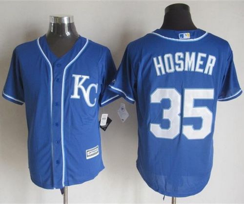 Royals #35 Eric Hosmer Blue Alternate 2 New Cool Base Stitched Baseball Jersey