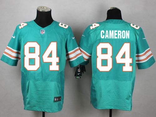 Nike Dolphins #84 Jordan Cameron Aqua Green Alternate Men's Stitched NFL Elite Jersey