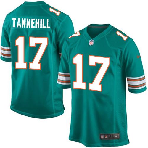 Youth Nike Dolphins #17 Ryan Tannehill Aqua Green Alternate Stitched NFL Elite Jersey
