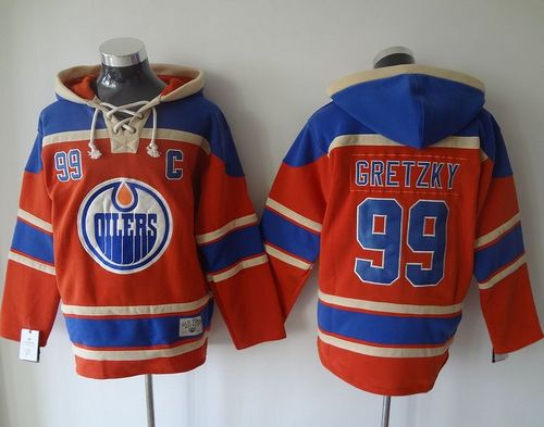 Oilers #99 Wayne Gretzky Orange Sawyer Hooded Sweatshirt Stitched NHL Jersey Oilers #99 Wayne Gretzky Orange Sawyer Hooded Sweatshirt Stitched NHL Jersey