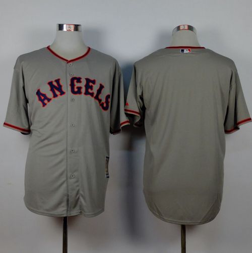 Angels of Anaheim Blank Grey 1965 Turn Back The Clock Stitched Baseball Jersey