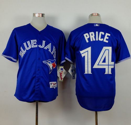 Blue Jays #14 David Price Blue Cool Base Stitched Baseball Jersey
