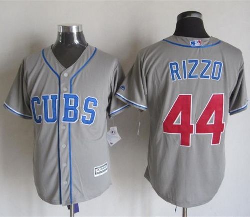 Cubs #44 Anthony Rizzo Grey Alternate Road New Cool Base Stitched Baseball Jersey