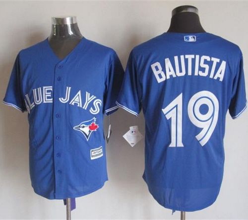 Blue Jays #19 Jose Bautista Blue New Cool Base Stitched Baseball Jersey