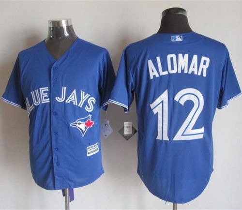 Blue Jays #12 Roberto Alomar Blue New Cool Base Stitched Baseball Jersey
