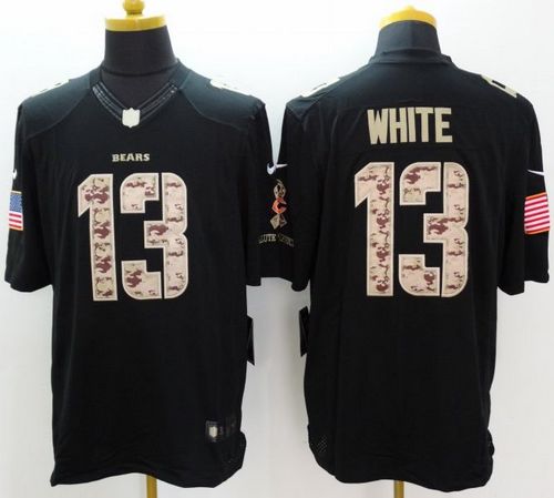 Nike Bears #13 Kevin White Black Men's Stitched NFL Limited Salute to Service Jersey