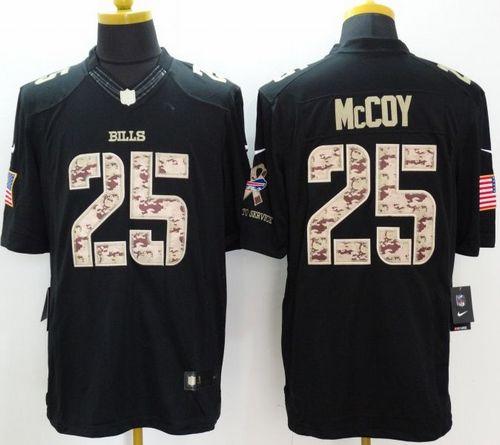 Nike Bills #25 LeSean McCoy Black Men's Stitched NFL Limited Salute to Service Jersey