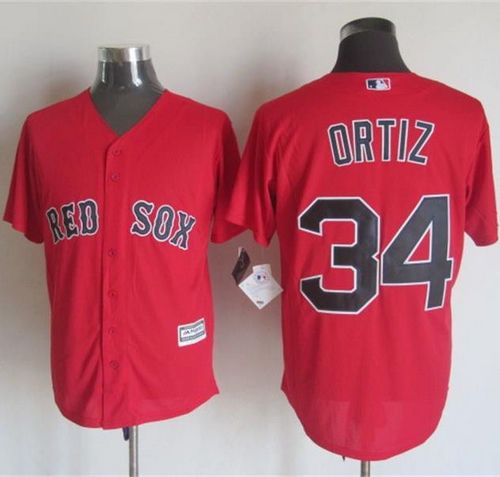 Red sox #34 David Ortiz Red New Cool Base Stitched Baseball Jersey Red sox #34 David Ortiz Red New Cool Base Stitched Baseball Jersey
