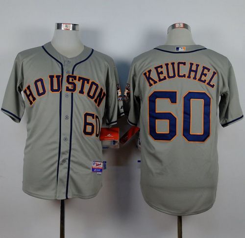 Astros #60 Dallas Keuchel Grey Cool Base Stitched Baseball Jersey