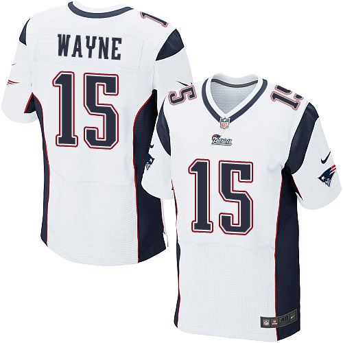 Nike Patriots #15 Reggie Wayne White Men's Stitched NFL Elite Jersey