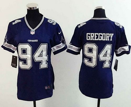 Women's Nike Cowboys #94 Randy Gregory Navy Blue Team Color Stitched NFL Jersey