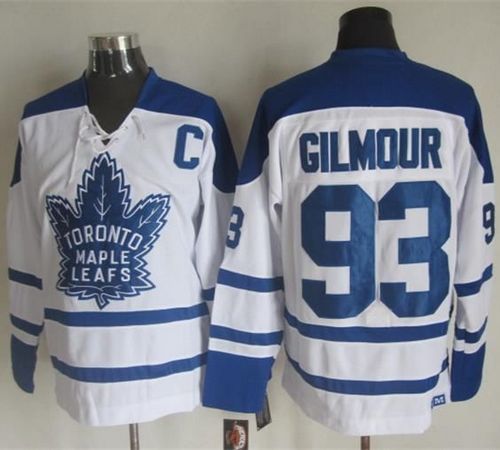 Maple Leafs #93 Doug Gilmour White CCM Throwback Winter Classic Stitched NHL Jersey Maple Leafs #93 Doug Gilmour White CCM Throwback Winter Classic Stitched NHL Jersey