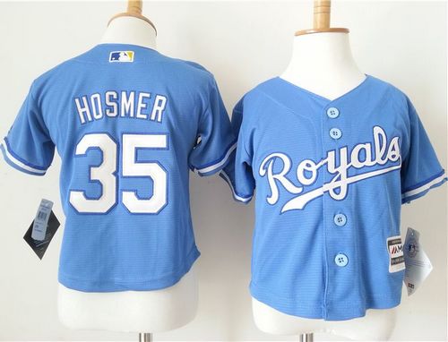 Toddler Royals #35 Eric Hosmer Light Blue Alternate 1 Cool Base Stitched Baseball Jersey