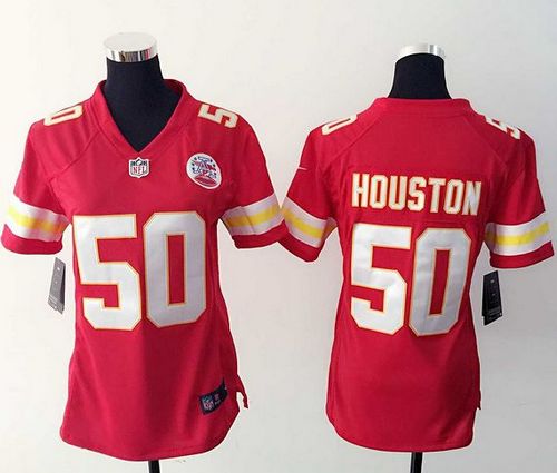 Women's Nike Chiefs #50 Justin Houston Red Team Color Stitched NFL Elite Jersey