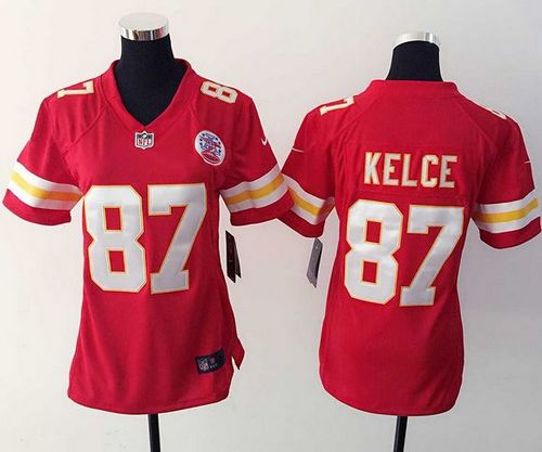 Women's Nike Chiefs #87 Travis Kelce Red Team Color Stitched NFL Elite Jersey