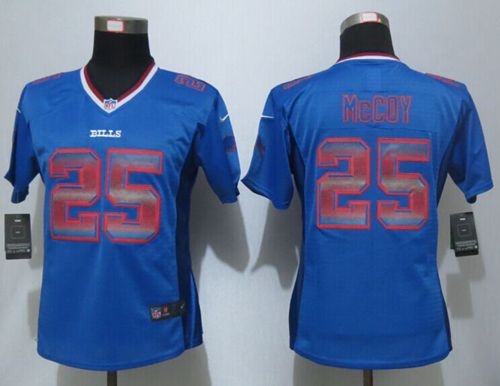 Women's Nike Bills #25 LeSean McCoy Royal Blue Team Color Stitched NFL Elite Strobe Jersey