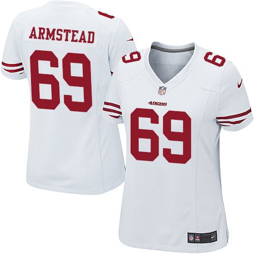 Women's Nike 49ers #69 Arik Armstead White Stitched NFL Elite Jersey