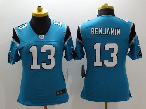 Women's Nike Panthers #13 Kelvin Benjamin Blue Alternate Stitched NFL Limited Jersey