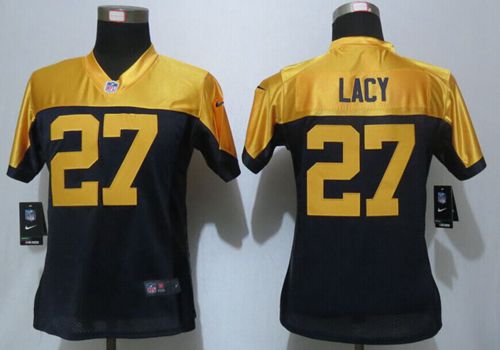 Women's Nike Packers #27 Eddie Lacy Navy Blue Alternate Stitched NFL New Limited Jersey