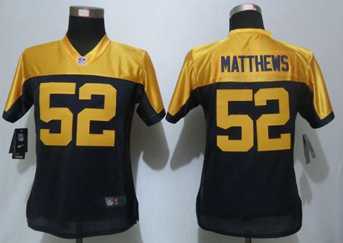 Women's Nike Packers #52 Clay Matthews Navy Blue Alternate Stitched NFL New Limited Jersey