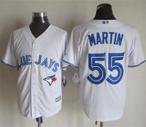 Blue Jays #55 Russell Martin White New Cool Base Stitched Baseball Jersey
