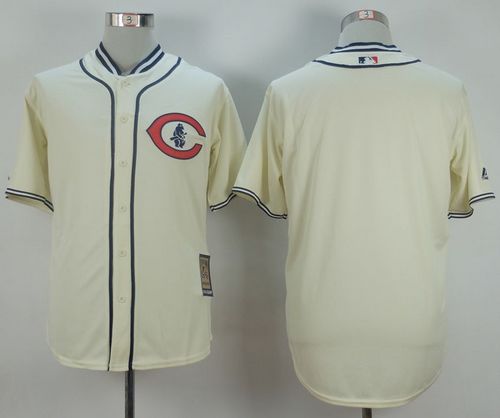 Cubs Blank Cream 1929 Turn Back The Clock Stitched Baseball Jersey