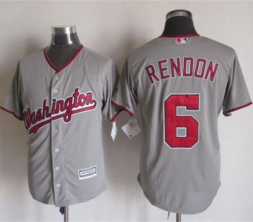 Nationals #6 Anthony Rendon Grey New Cool Base Stitched Baseball Jersey