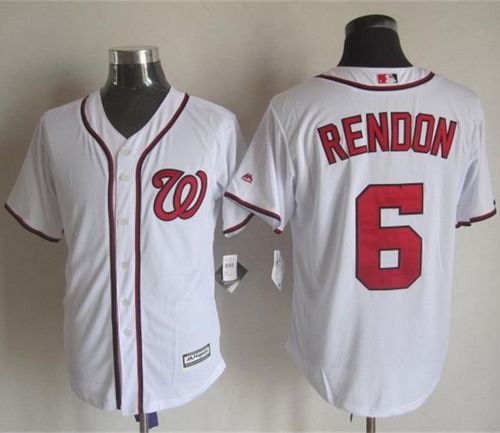 Nationals #6 Anthony Rendon White New Cool Base Stitched Baseball Jersey