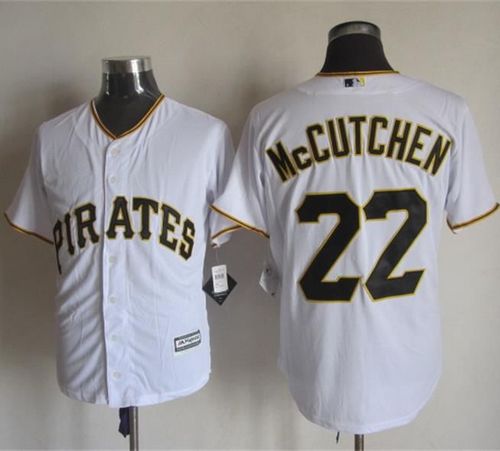 Pirates #22 Andrew McCutchen White New Cool Base Stitched Baseball Jersey