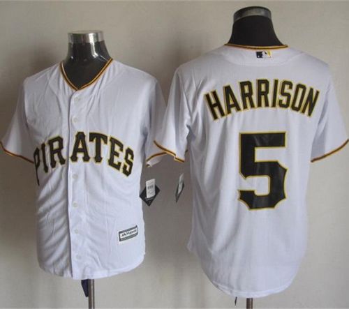 Pirates #5 Josh Harrison White New Cool Base Stitched Baseball Jersey
