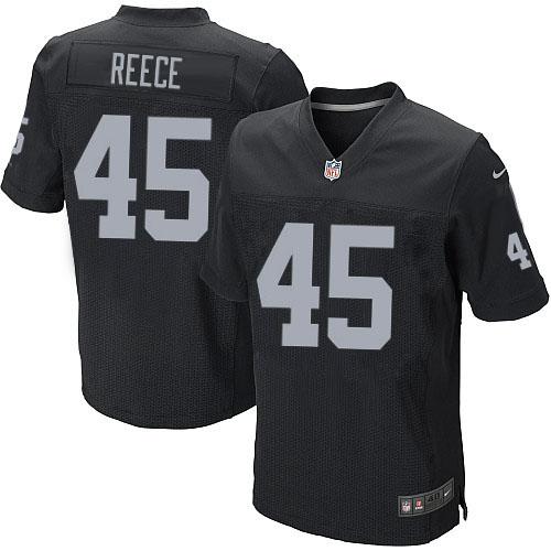 Nike Raiders #45 Marcel Reece Black Team Color Men's Stitched NFL Elite Jersey