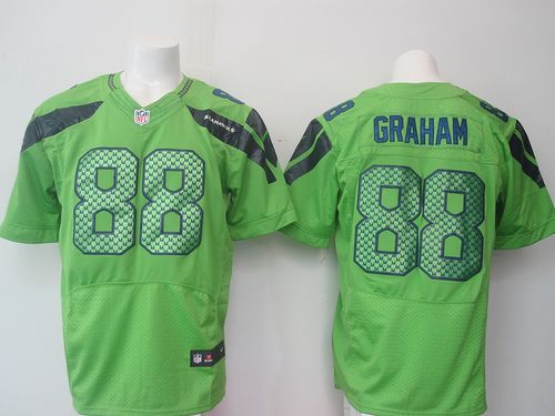 Nike Seahawks #88 Jimmy Graham Green Alternate Men's Stitched NFL Elite Jersey