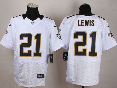 Nike Saints #21 Keenan Lewis White Men's Stitched NFL Elite Jersey